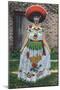 New Mexico, Lovely Woman in a Chinese Poblano Costume-Lantern Press-Mounted Art Print