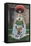 New Mexico, Lovely Woman in a Chinese Poblano Costume-Lantern Press-Framed Stretched Canvas