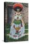 New Mexico, Lovely Woman in a Chinese Poblano Costume-Lantern Press-Stretched Canvas