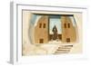 New Mexico. Painting in the Mission San Jose De La Laguna-Luc Novovitch-Framed Photographic Print