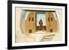 New Mexico. Painting in the Mission San Jose De La Laguna-Luc Novovitch-Framed Photographic Print