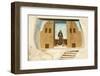 New Mexico. Painting in the Mission San Jose De La Laguna-Luc Novovitch-Framed Photographic Print