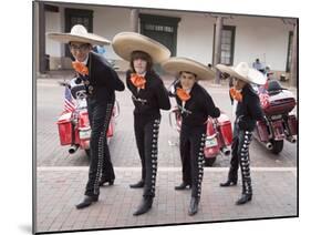 New Mexico, Santa Fe. Hispanic Folkloric Dance Group, Bandstand 2014-Luc Novovitch-Mounted Premium Photographic Print