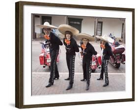 New Mexico, Santa Fe. Hispanic Folkloric Dance Group, Bandstand 2014-Luc Novovitch-Framed Photographic Print