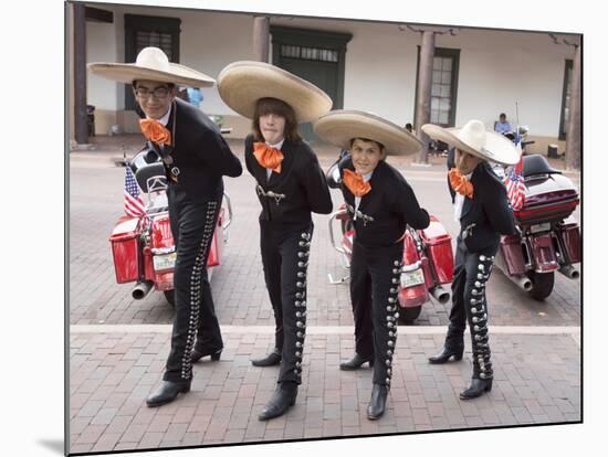 New Mexico, Santa Fe. Hispanic Folkloric Dance Group, Bandstand 2014-Luc Novovitch-Mounted Photographic Print