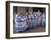 New Mexico, Santa Fe. Hispanic Folkloric Dance Group, Bandstand 2014-Luc Novovitch-Framed Premium Photographic Print