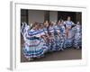 New Mexico, Santa Fe. Hispanic Folkloric Dance Group, Bandstand 2014-Luc Novovitch-Framed Photographic Print