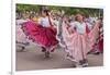 New Mexico, Santa Fe. Hispanic Folkloric Dance Group, Bandstand 2014-Luc Novovitch-Framed Photographic Print