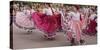 New Mexico, Santa Fe. Hispanic Folkloric Dance Group, Bandstand 2014-Luc Novovitch-Stretched Canvas