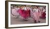 New Mexico, Santa Fe. Hispanic Folkloric Dance Group, Bandstand 2014-Luc Novovitch-Framed Photographic Print