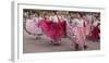 New Mexico, Santa Fe. Hispanic Folkloric Dance Group, Bandstand 2014-Luc Novovitch-Framed Photographic Print