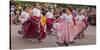 New Mexico, Santa Fe. Hispanic Folkloric Dance Group, Bandstand 2014-Luc Novovitch-Stretched Canvas