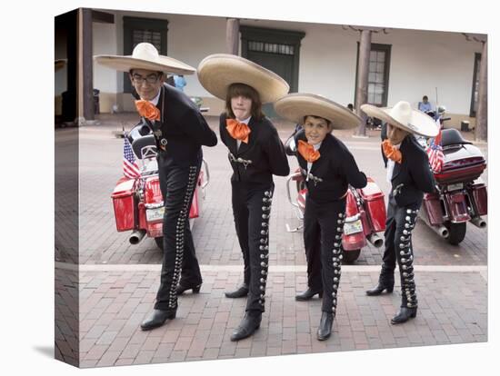 New Mexico, Santa Fe. Hispanic Folkloric Dance Group, Bandstand 2014-Luc Novovitch-Stretched Canvas