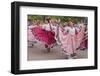 New Mexico, Santa Fe. Hispanic Folkloric Dance Group, Bandstand 2014-Luc Novovitch-Framed Photographic Print