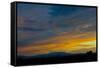 New Mexico, Santa Fe, Sunset from Hyde Park Road at Avenida Primera S-Bernard Friel-Framed Stretched Canvas