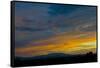 New Mexico, Santa Fe, Sunset from Hyde Park Road at Avenida Primera S-Bernard Friel-Framed Stretched Canvas