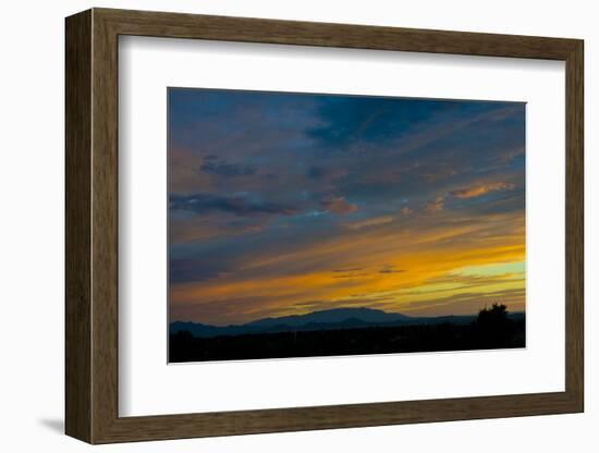 New Mexico, Santa Fe, Sunset from Hyde Park Road at Avenida Primera S-Bernard Friel-Framed Photographic Print