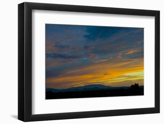 New Mexico, Santa Fe, Sunset from Hyde Park Road at Avenida Primera S-Bernard Friel-Framed Photographic Print