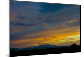 New Mexico, Santa Fe, Sunset from Hyde Park Road at Avenida Primera S-Bernard Friel-Mounted Photographic Print