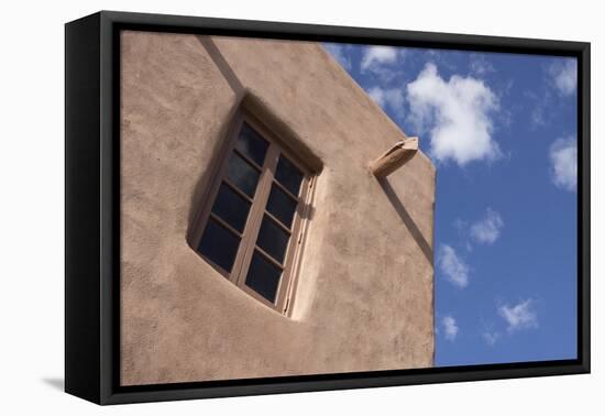 New Mexico, Santa Fe. Typical Southwestern Hispanic Style Architecture-Luc Novovitch-Framed Stretched Canvas