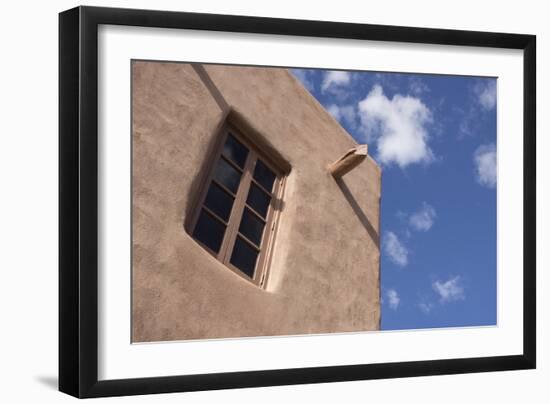 New Mexico, Santa Fe. Typical Southwestern Hispanic Style Architecture-Luc Novovitch-Framed Photographic Print