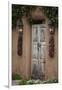 New Mexico, Santa Fe. Weathered Door to Home-Jaynes Gallery-Framed Photographic Print