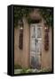 New Mexico, Santa Fe. Weathered Door to Home-Jaynes Gallery-Framed Stretched Canvas