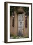 New Mexico, Santa Fe. Weathered Door to Home-Jaynes Gallery-Framed Photographic Print