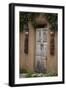 New Mexico, Santa Fe. Weathered Door to Home-Jaynes Gallery-Framed Photographic Print