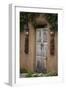 New Mexico, Santa Fe. Weathered Door to Home-Jaynes Gallery-Framed Photographic Print