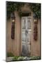 New Mexico, Santa Fe. Weathered Door to Home-Jaynes Gallery-Mounted Photographic Print