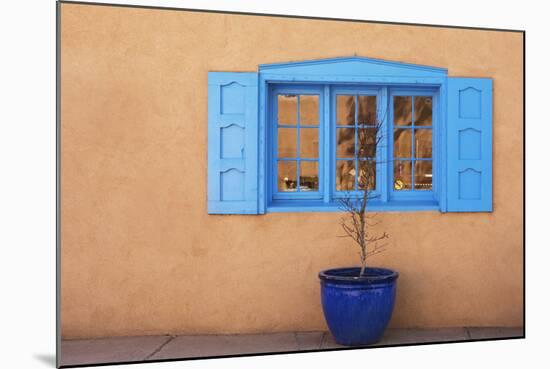 New Mexico, Santa Fe. Window and Pot-Jaynes Gallery-Mounted Photographic Print