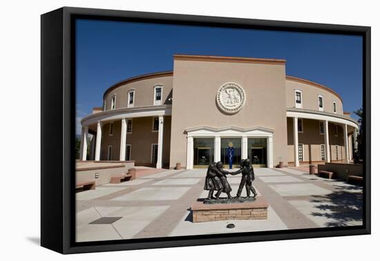 New Mexico State Capital.-William Scott-Framed Stretched Canvas