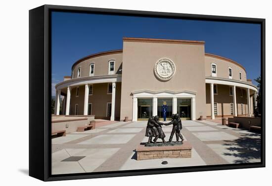 New Mexico State Capital.-William Scott-Framed Stretched Canvas