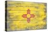 New Mexico State Flag - Barnwood Painting-Lantern Press-Stretched Canvas