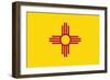 New Mexico State Flag-Lantern Press-Framed Art Print