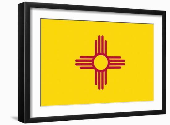 New Mexico State Flag-Lantern Press-Framed Art Print