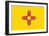 New Mexico State Flag-Lantern Press-Framed Art Print