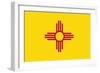 New Mexico State Flag-Lantern Press-Framed Art Print