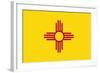 New Mexico State Flag-Lantern Press-Framed Art Print