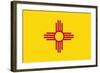 New Mexico State Flag-Lantern Press-Framed Art Print