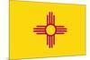 New Mexico State Flag-Lantern Press-Mounted Premium Giclee Print