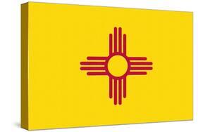 New Mexico State Flag-Lantern Press-Stretched Canvas