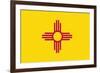 New Mexico State Flag-Lantern Press-Framed Art Print