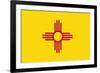 New Mexico State Flag-Lantern Press-Framed Art Print