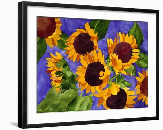 New Mexico Sunflowers-Mary Russel-Framed Giclee Print