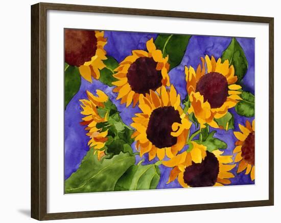 New Mexico Sunflowers-Mary Russel-Framed Giclee Print