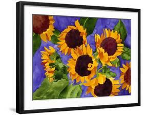 New Mexico Sunflowers-Mary Russel-Framed Giclee Print