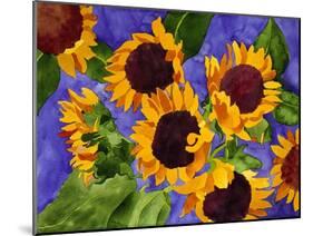 New Mexico Sunflowers-Mary Russel-Mounted Giclee Print