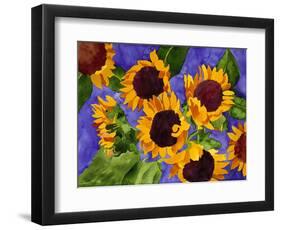 New Mexico Sunflowers-Mary Russel-Framed Premium Giclee Print